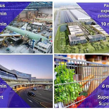 Le Beluga Xl - Confort Et Proximite Airbus アパート コロミエ